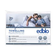 Edblo Microfibre Towelling W/P Pillow Protector- Standard 45x70cm